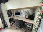 Hoogslaper met Bureau 90 x 200, Huis en Inrichting, Slaapkamer | Stapelbedden en Hoogslapers, Gebruikt, Eenpersoons, 160 tot 180 cm