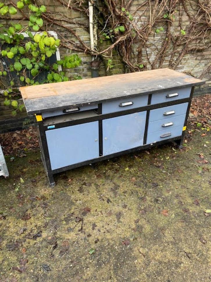 werkbank met lades, Doe-het-zelf en Verbouw, Werkbanken, Nieuw, 170 cm of meer, Bankschroef, Ophalen