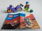 LEGO City 60296 Stuntmotor rijdster, Ophalen of Verzenden, Zo goed als nieuw, Complete set, Lego