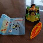 Leuke playmobil surfer 6982, Verzamelen, Verrassingseieren, Hardplasticfiguren, Gebruikt, Ophalen of Verzenden