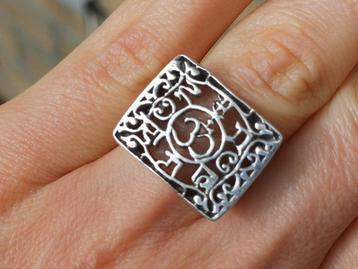 Vanoli 925 zilveren ring OHM symbool teken maat 16,25 beschikbaar voor biedingen