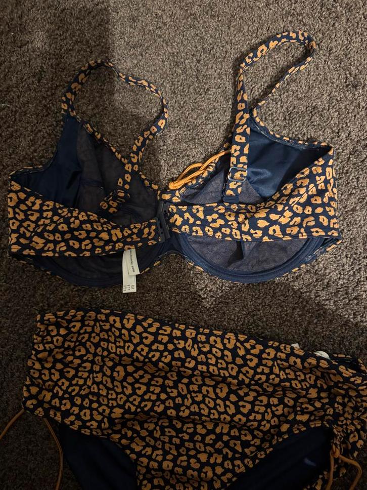 Prima Donna Bikini - Oranje/Donkerblauw - E100, Kleding | Dames, Badmode en Zwemkleding, Zo goed als nieuw, Bikini, Blauw, Ophalen of Verzenden