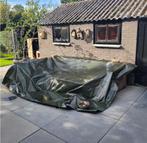 Afdekzeil 250g per m2, 6mx10m, legergroen, Doe-het-zelf en Verbouw, Zeil en Folie, Ophalen, Gebruikt, 15 m² of meer, Zeil