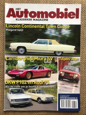 Automobiel: Lamborghini Miura, Audi 75, DKW F102 beschikbaar voor biedingen