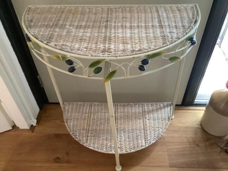 Sidetable, Huis en Inrichting, Tafels | Sidetables, Gebruikt, 25 tot 50 cm, 50 tot 100 cm, Rechthoekig, Metaal, Ophalen