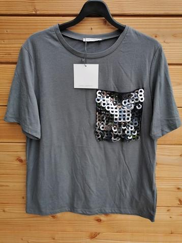 ZARA T-shirt met pailletjes mt. S/M beschikbaar voor biedingen