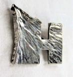 Rey Urban voor A Fausing DK - Modernist broche 925  (3918), Ophalen, Zo goed als nieuw, Zilver, Zilver