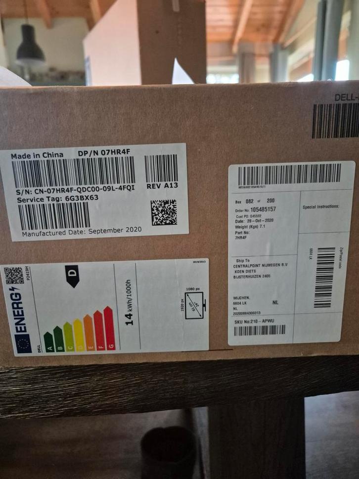 Dell P2419H 24 inch Full HD Monitor, Computers en Software, Monitoren, Zo goed als nieuw, 60 Hz of minder, DisplayPort, HDMI, VGA