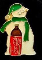 Coca Cola winter pin, Verzamelen, Verzenden, Nieuw, Merk, Speldje of Pin