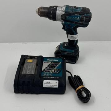 Makita DHP458 Boormachine | Met accu en lader | Met garantie beschikbaar voor biedingen