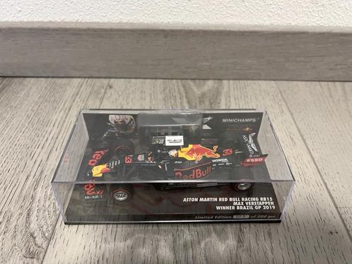 Max Verstappen editie 56 1e plaats GP Brazilië 2019, Hobby en Vrije tijd, Modelauto's | 1:43, Zo goed als nieuw, Auto, MiniChamps