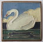 Westraven cloisonne tegel Zwaan, Antiek en Kunst, Antiek | Wandborden en Tegels, Ophalen of Verzenden