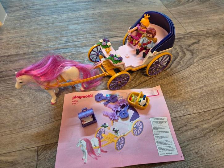 Playmobil koninklijke koets met paard artikel 6856, Kinderen en Baby's, Speelgoed | Playmobil, Zo goed als nieuw, Complete set