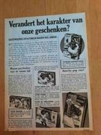 SINTERKLAAS ADVERTENTIE CASTELLA - UIT TIJDSCHRIFT 1952, Ophalen of Verzenden, Gebruikt