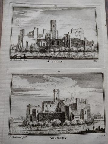 143/144 Spangen  het Huis Kopergravure 18e Eeuw beschikbaar voor biedingen