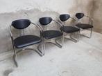 Effezeta 4 vintage stoelen sledestoelen, Huis en Inrichting, Stoelen, Twee, Gebruikt, Ophalen of Verzenden