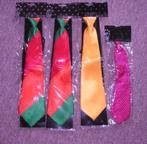 Stropdas 4 st  (Carnaval), Kleding | Heren, Stropdassen, Ophalen of Verzenden, Nieuw