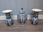 Driedelig kaststel Delfsblauw (dekselpot en twee bijbehorend, Ophalen of Verzenden