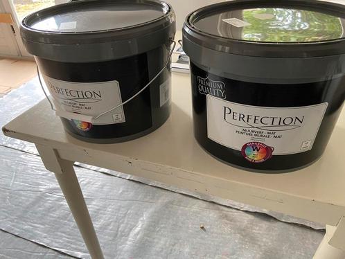 Muurverf perfection groen/grijs *NIEUW* ( 2x10 liter), Doe-het-zelf en Verbouw, Verf, Beits en Lak, Nieuw, Ophalen of Verzenden