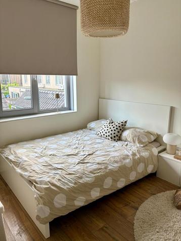 IKEA MALM Bed Frame 140200 cm – White – With Mattress & Sla
