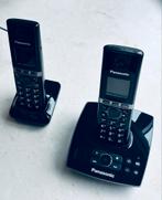 DRAADLOZE DECT TELEFOON MET ANTWOORDAPPARAAT, Ophalen of Verzenden, Gebruikt, 2 handsets, Stralingsarm