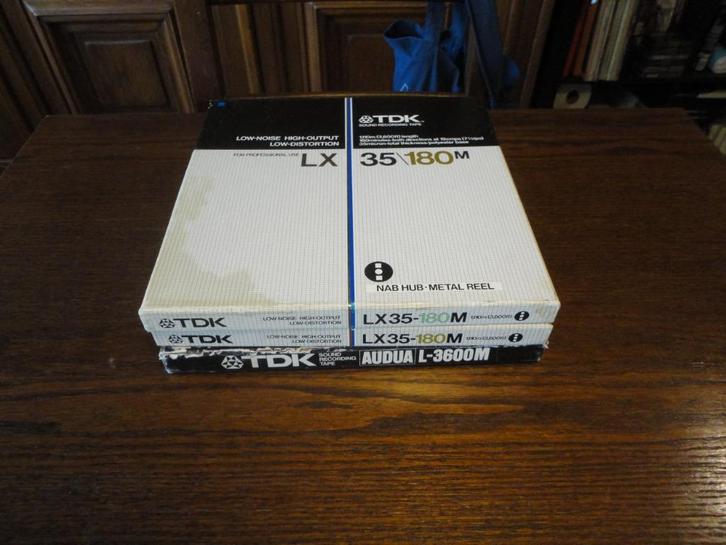 TDK 26cm metalen spoelen 3 stuks, Audio, Tv en Foto, Bandrecorders, Bandrecorder, Met banden, Ophalen of Verzenden