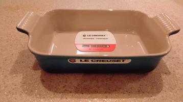NIEUWE OVENSCHAAL LE CREUSET 26 X 19 CM AZUURBLAUW 2.1 LITER beschikbaar voor biedingen