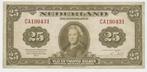 Nederland 25 Gulden 1943 Wilhelmina, Postzegels en Munten, Bankbiljetten | Nederland, Ophalen of Verzenden, 25 gulden, Los biljet
