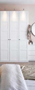Ikea Pax wit. Prachtige Driedeurs Bergsbo. Compleet, 200 cm of meer, Zo goed als nieuw, 50 tot 75 cm, Ophalen