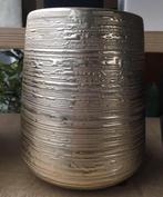 TS gouden vintage vaas hoog 19/d.14cm keramiek schitterend, Tuin en Terras, Bloempotten, Rond, Binnen, Ophalen of Verzenden, Zo goed als nieuw