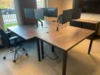 BUITENKANS! Set van 3 bureaus + 6 schermen + 3 armen € 300, Huis en Inrichting, Bureaus, Ophalen, Gebruikt, Bureau