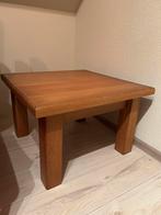 Massief eiken hoektafel, Huis en Inrichting, Ophalen, Zo goed als nieuw, Vierkant, 45 tot 60 cm