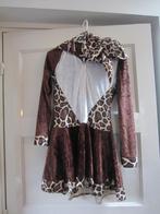 Giraffen Jurk Bruin/Wit Gekleurd Maat S, Maat 38/40 (M), Carnaval, Ophalen of Verzenden, Kleding