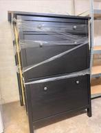 HEMNES Schoenenkast zwartbruin, Huis en Inrichting, Kasten | Schoenenkasten, Ophalen, Zo goed als nieuw, Modern