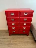 Loods 5 Stalen Ladekast brandweer rood, Huis en Inrichting, Ophalen, Gebruikt, 50 tot 100 cm, Metaal