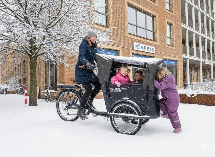 Babboe Curve Bakfiets - Perfect voor gezinnen!, Fietsen en Brommers, Fietsen | Bakfietsen, Zo goed als nieuw, 2 kinderen, Huif