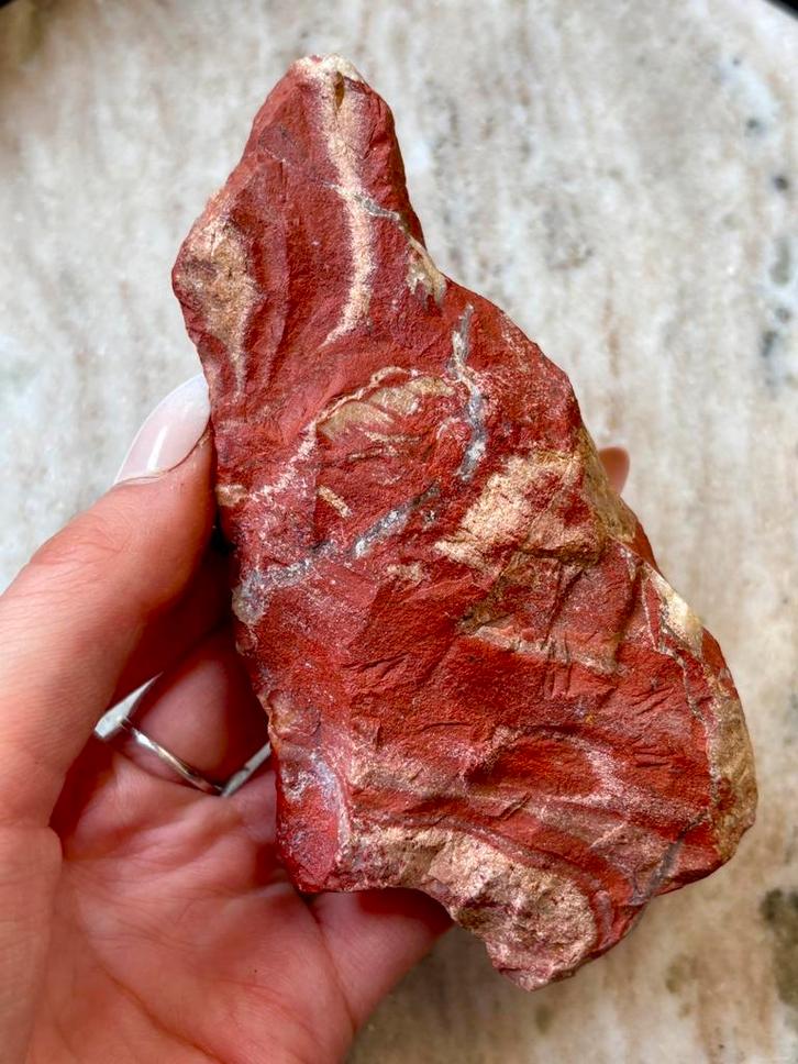 Ruwe rode jaspis, Verzamelen, Mineralen en Fossielen, Ophalen of Verzenden