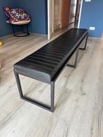 Leren eettafel bank, Ophalen, Zo goed als nieuw