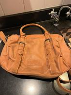 Mooie gebruikte leren tas, Ophalen of Verzenden, Zo goed als nieuw, Bruin, Minder dan 35 cm
