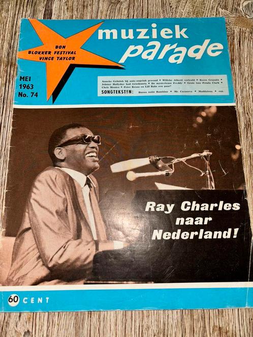 Muziek parade 1963 no74, Verzamelen, Muziek, Artiesten en Beroemdheden, Gebruikt, Boek, Tijdschrift of Artikel, Ophalen of Verzenden