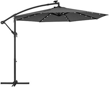 SONGMICS Parasol met LED zonneverlichting beschikbaar voor biedingen