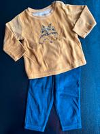 Maat 74/80 Bambino zacht pyama geel met blauw, Nacht- of Onderkleding, Ophalen of Verzenden, Zo goed als nieuw, Bambino