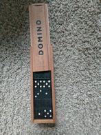 Vintage Domino Set in Houten Doos, Ophalen of Verzenden, Minder dan 500 stukjes, Gebruikt, Overige typen