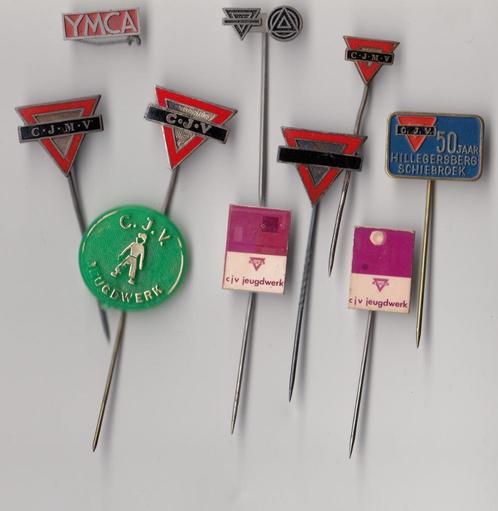 CJMV CJV Jeugdwerk YMCA speldjes, Verzamelen, Speldjes, Pins en Buttons, Gebruikt, Speldje of Pin, Overige onderwerpen, Ophalen of Verzenden