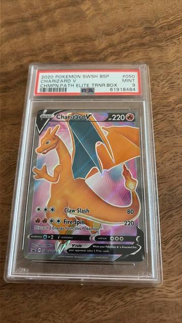 Charizard V 050 PSA 9 beschikbaar voor biedingen