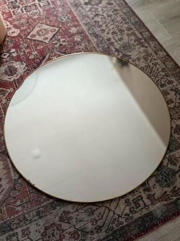 Ronde Spiegel - 60cm - Gouden Frame beschikbaar voor biedingen