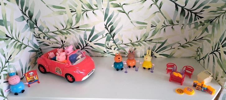 Peppa big auto met picknick, Kinderen en Baby's, Speelgoed | Babyspeelgoed, Gebruikt, Overige typen, Ophalen