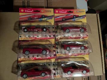 6x SHELL V-Power F2005 Ferrari collectie 1:43 compleet nieuw beschikbaar voor biedingen