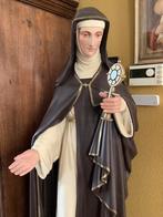 Uniek zeldzaam Belgisch kerkbeeld ❤️ heiligenbeeld St Clara, Antiek en Kunst, Antiek | Religie, Ophalen
