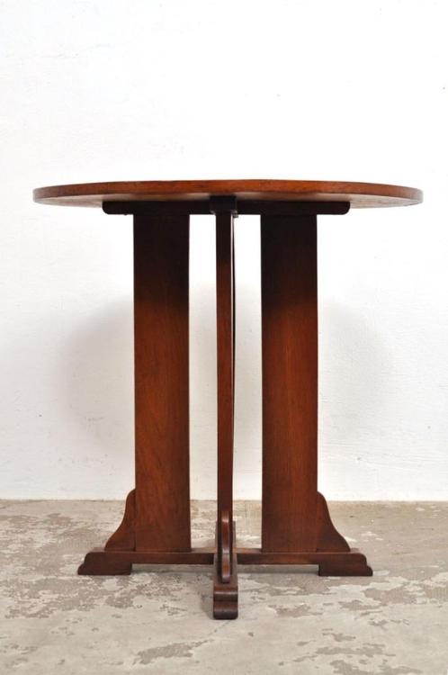 Art deco salontafel eiken tafel side table jaren 20, Huis en Inrichting, Tafels | Salontafels, Gebruikt, Ophalen of Verzenden